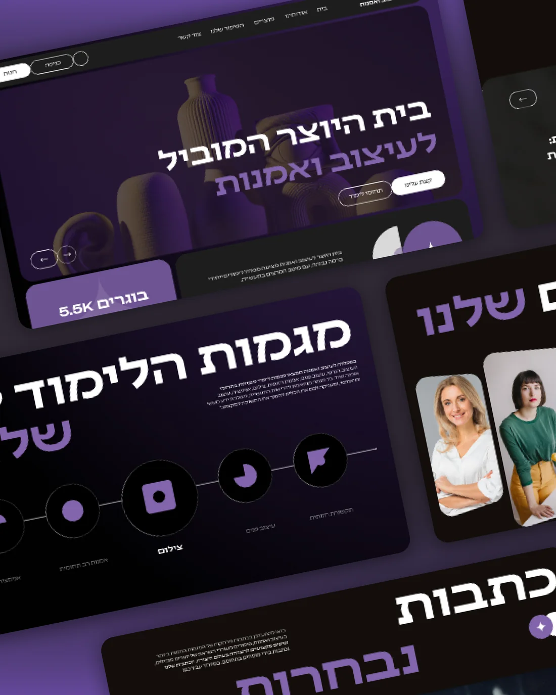 בית היוצר – מוקאפ אתר